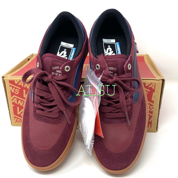 🍃March Sale🍃 VANS Gilbert Crockett Le Suede Port Red Womens Size 8 VN0A38COVFK - Picture 8 of 12
